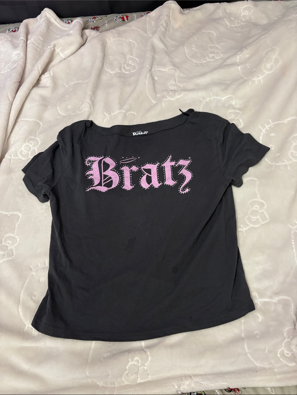 Black Bratz Tee with Pink Logo